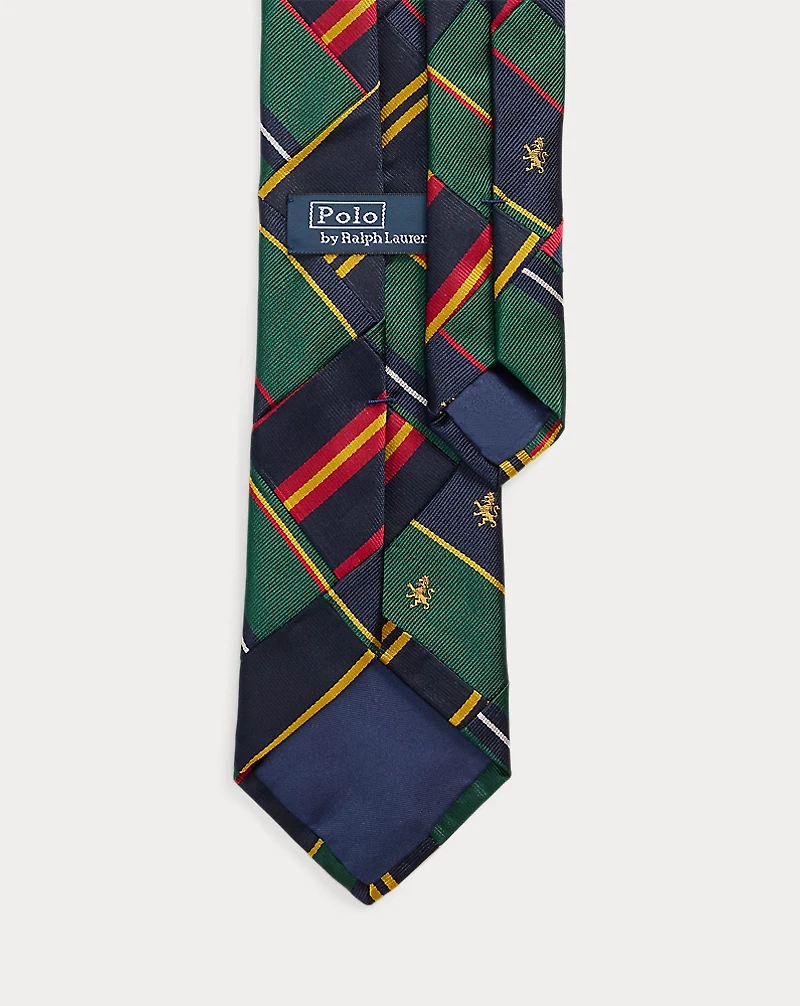 Patchwork Silk Repp Tie