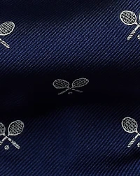 Tennis-Racquet Silk Repp Tie