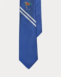 Nautical-Flag Silk Repp Tie