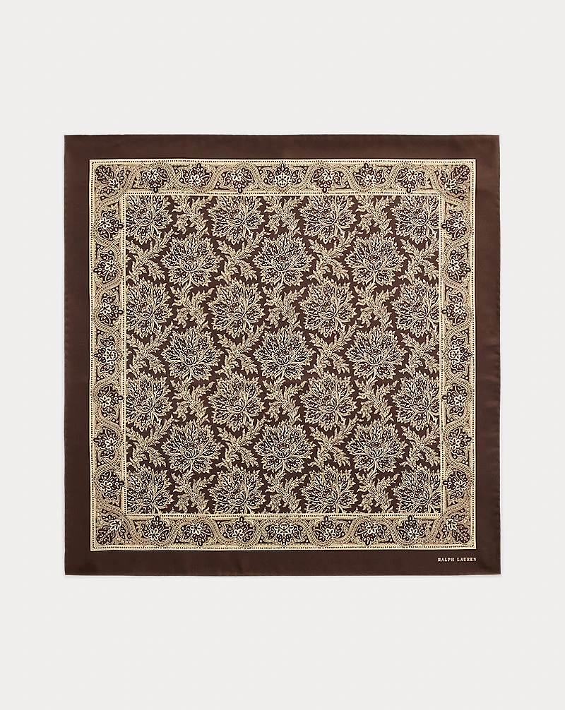 Paisley Silk Twill Bandanna