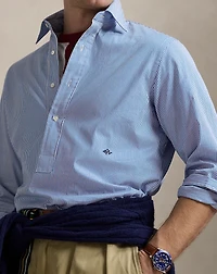Classic Fit Striped Popover Shirt