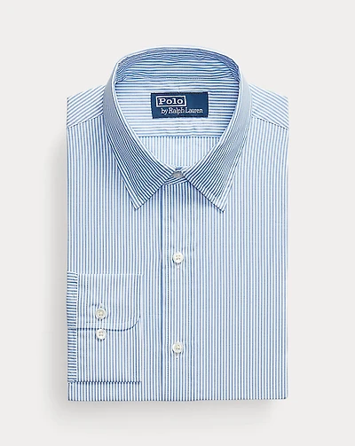 Classic Fit Striped Poplin Shirt