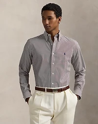 Custom Fit Striped Poplin Shirt