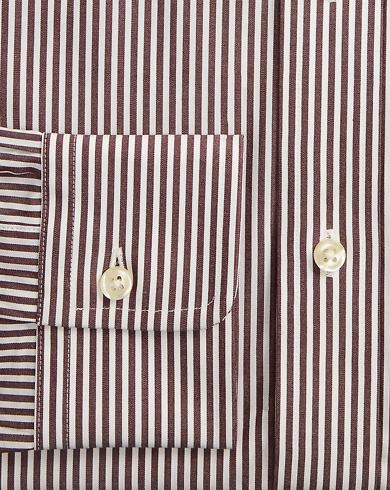 Custom Fit Striped Poplin Shirt