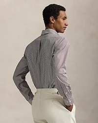 Custom Fit Striped Poplin Shirt