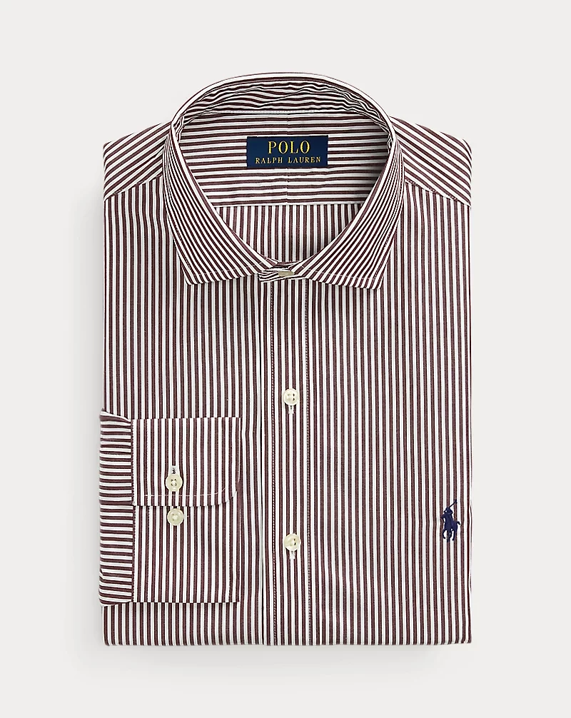 Custom Fit Striped Poplin Shirt