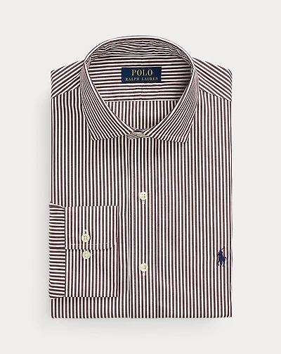 Custom Fit Striped Poplin Shirt