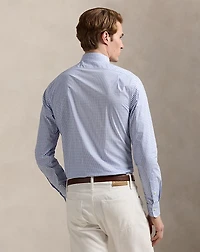 Custom Fit Checked Poplin Shirt