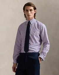 Custom Fit Checked Pinpoint Oxford Shirt