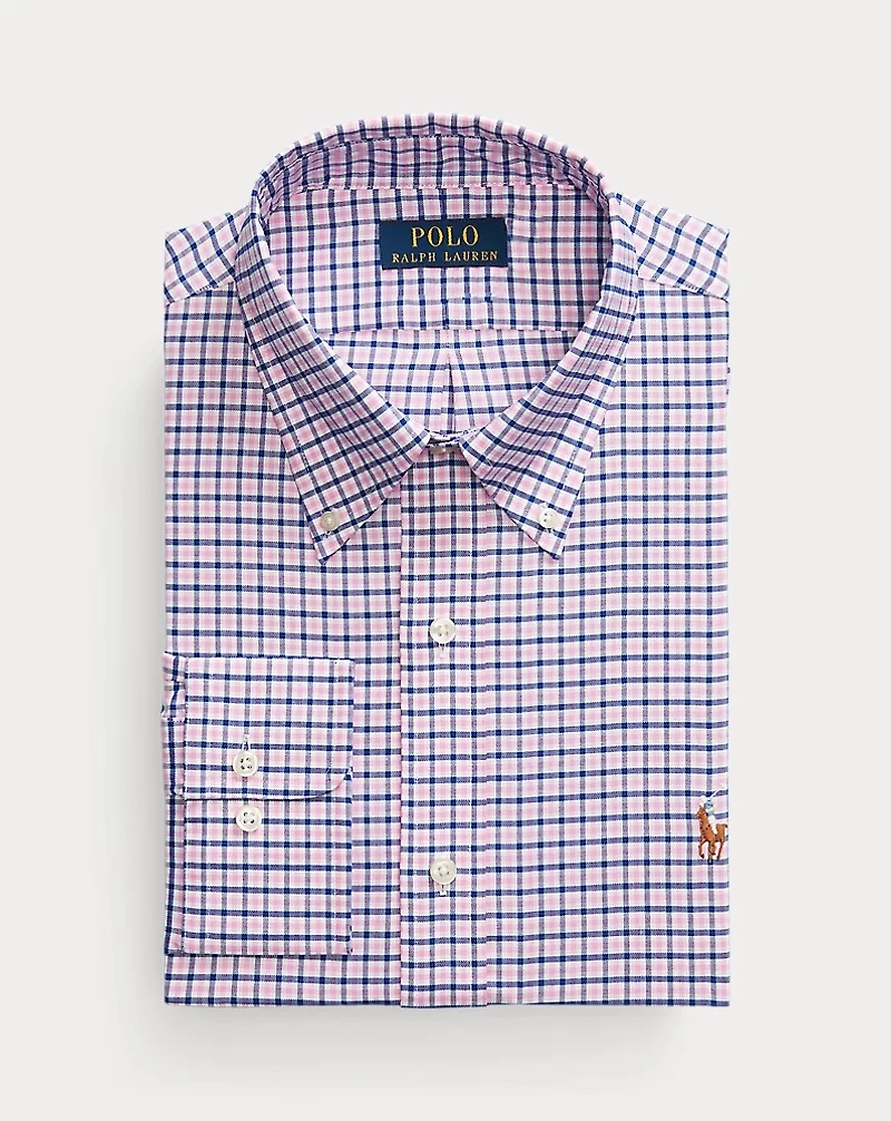 Custom Fit Checked Pinpoint Oxford Shirt