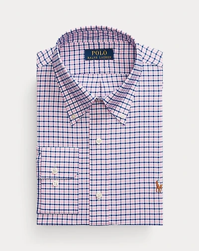 Custom Fit Checked Pinpoint Oxford Shirt