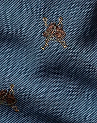 Equestrian-Patterned Silk Twill Tie