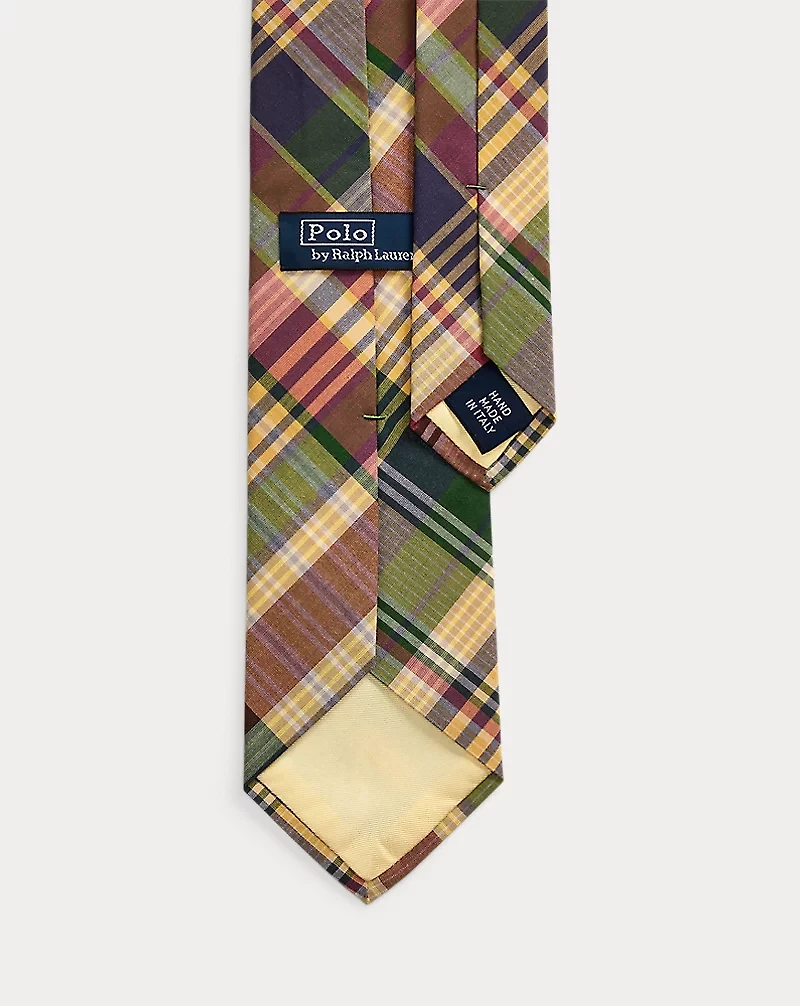 Plaid Cotton Tie