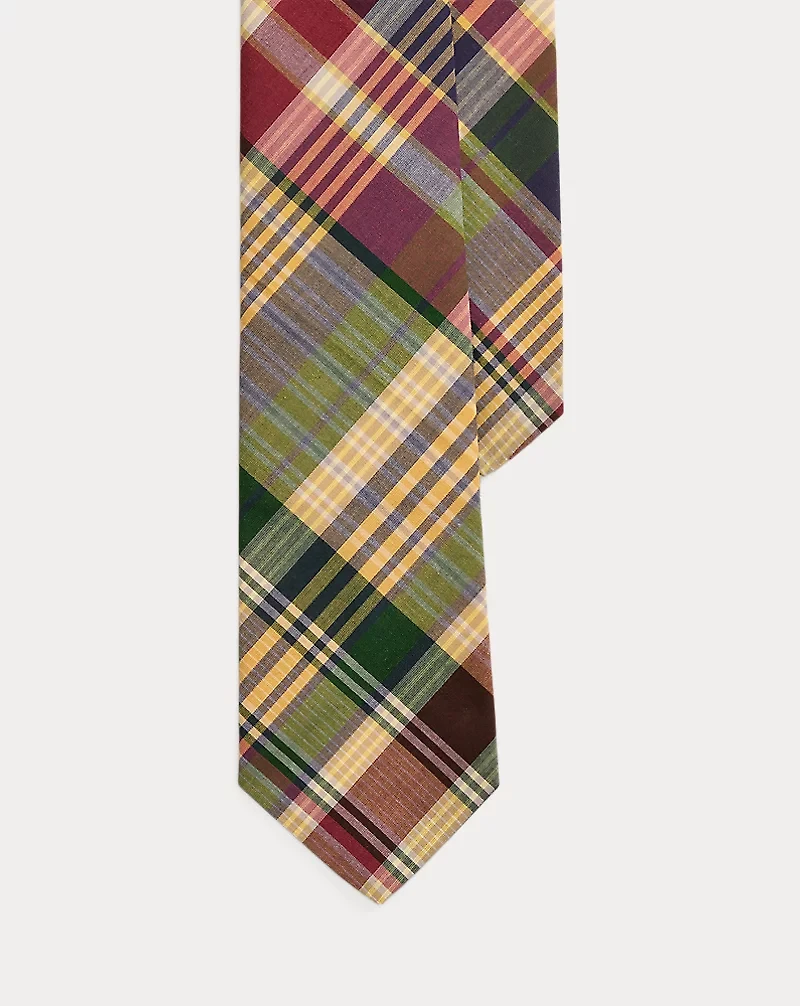 Plaid Cotton Tie