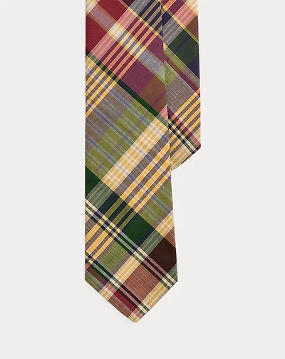 Plaid Cotton Tie