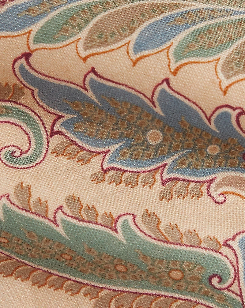 Paisley-Print Linen Tie