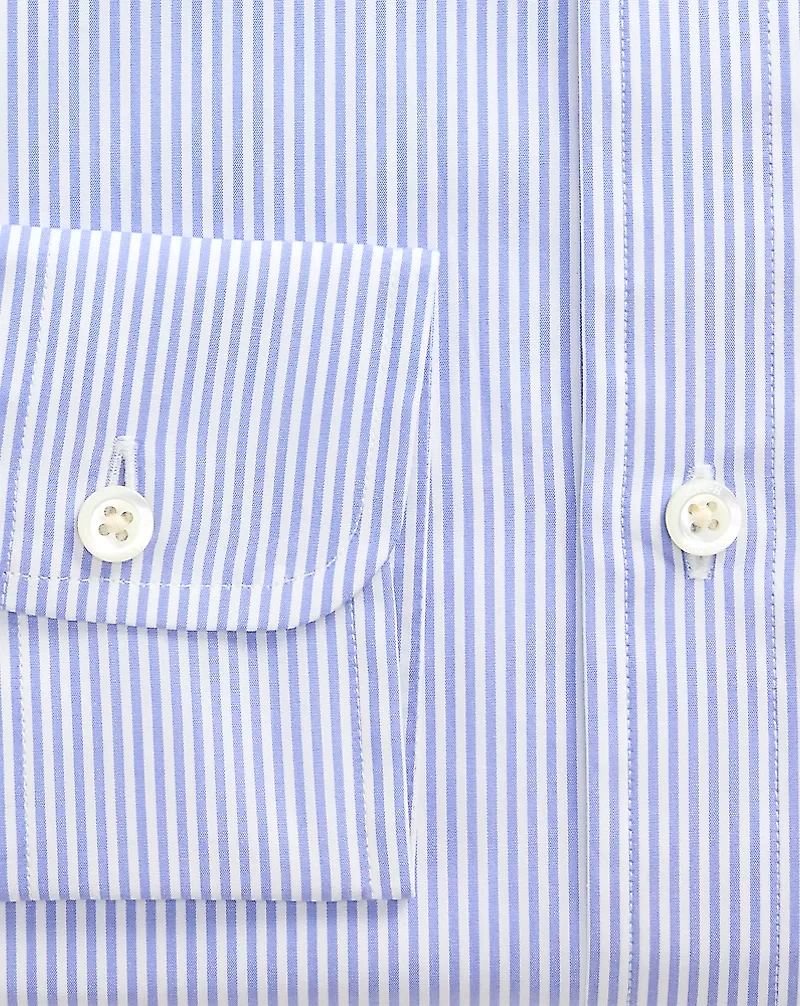 Custom Fit Striped Poplin Shirt