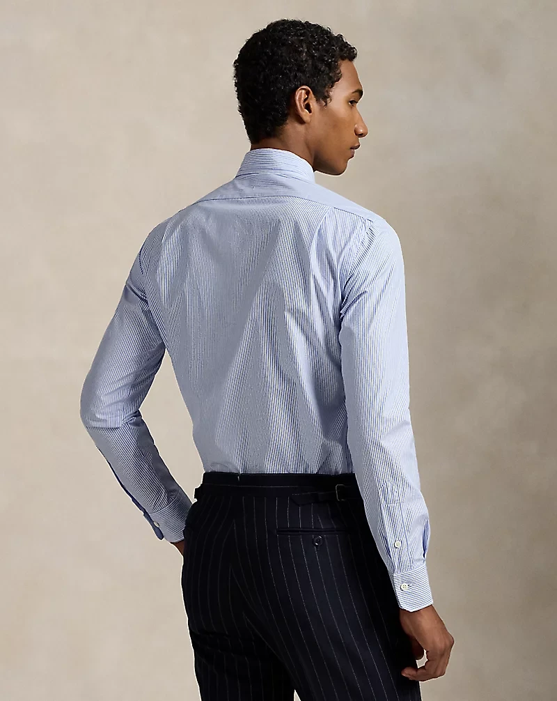 Custom Fit Striped Poplin Shirt