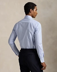 Custom Fit Striped Poplin Shirt