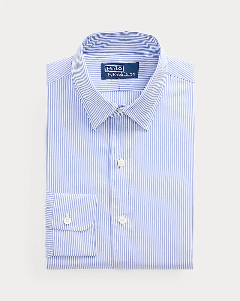 Custom Fit Striped Poplin Shirt