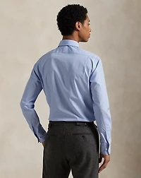 Custom Fit Plaid Poplin Shirt