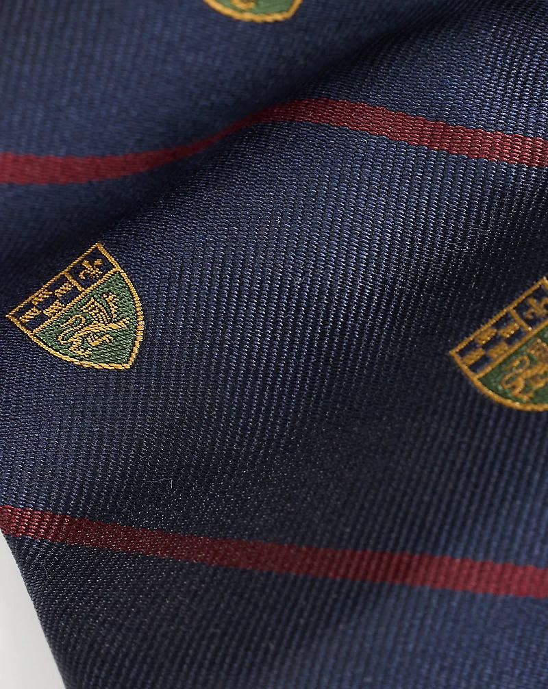 Striped Silk Repp Club Tie