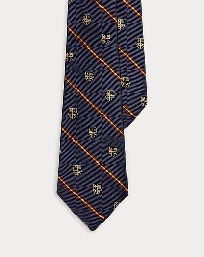 Vintage-Inspired Striped Silk Club Tie