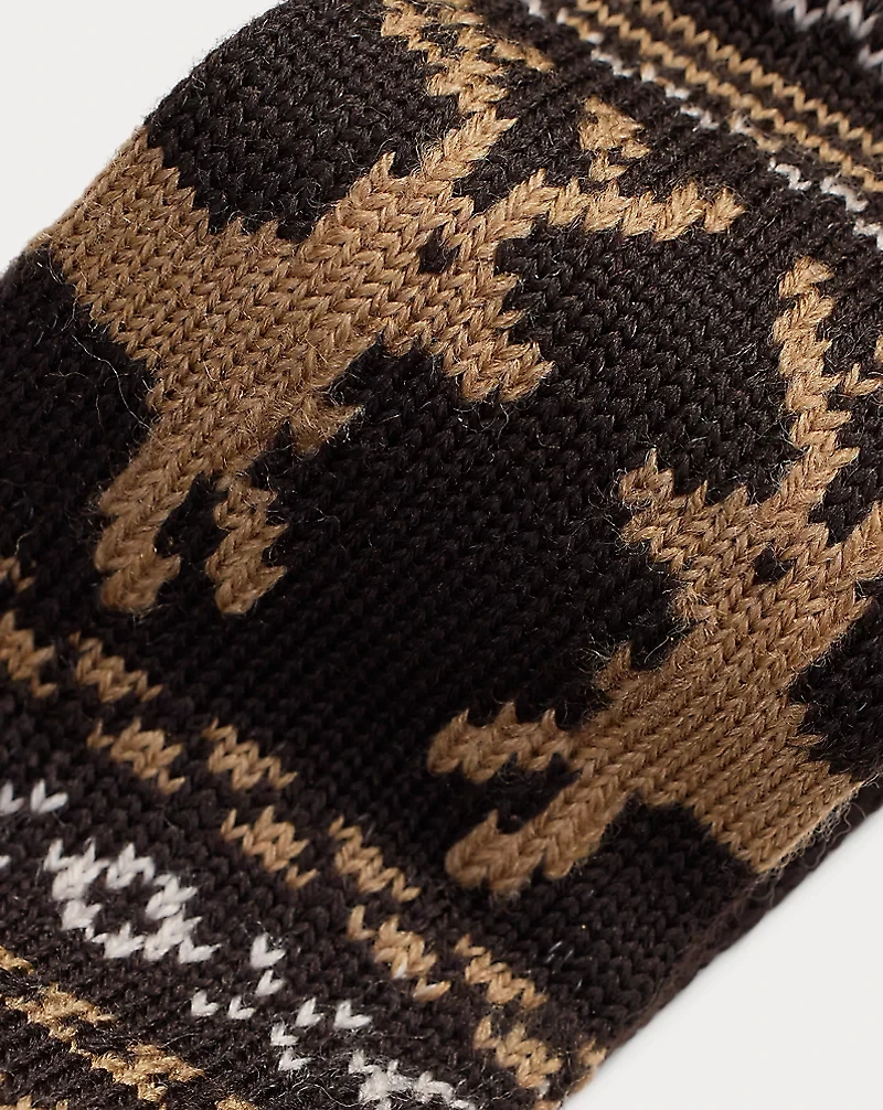 Reindeer Knit Wool Tie 