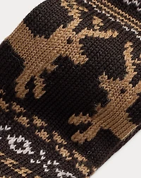 Reindeer Knit Wool Tie 