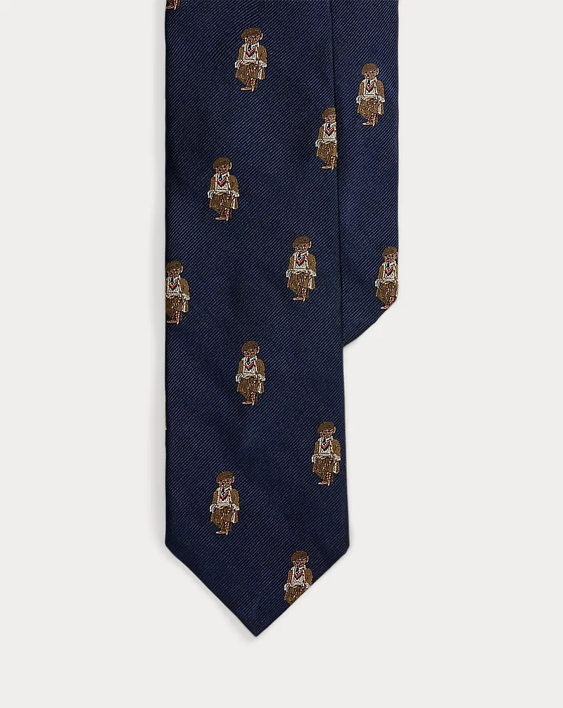 Polo Bear Silk Repp Tie