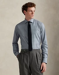 Custom Fit Plaid Twill Shirt