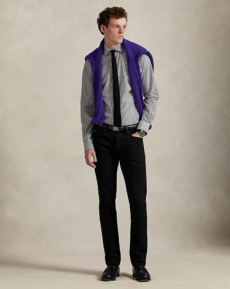 Custom Fit Striped Poplin Shirt