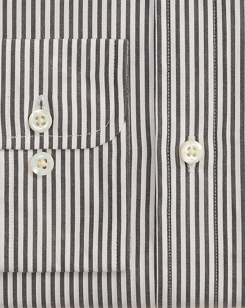 Custom Fit Striped Poplin Shirt