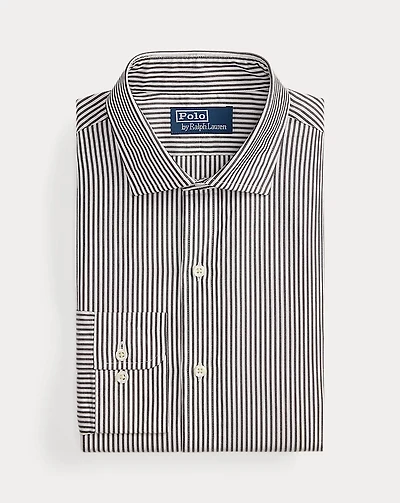 Custom Fit Striped Poplin Shirt