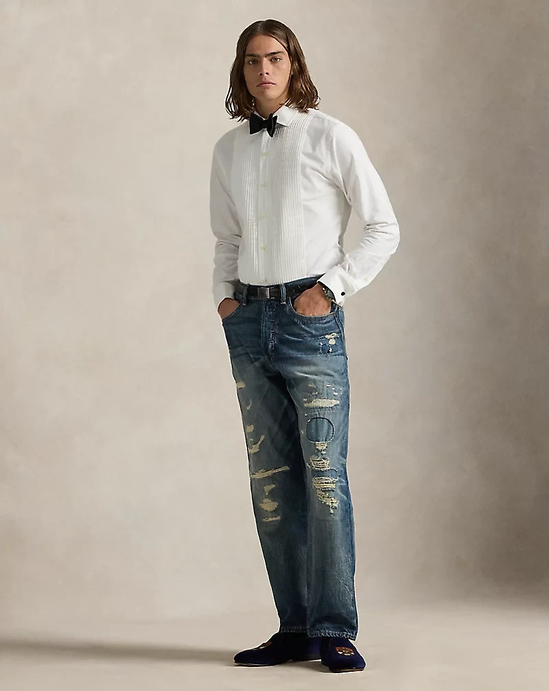 Custom Fit Oxford Tuxedo Shirt