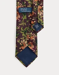 Floral Wool Challis Tie