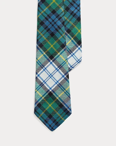 Vintage-Inspired Tartan Wool Tie