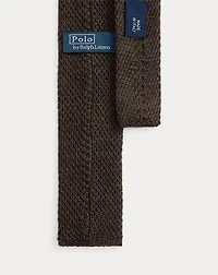 Embroidered Knit Wool Tie