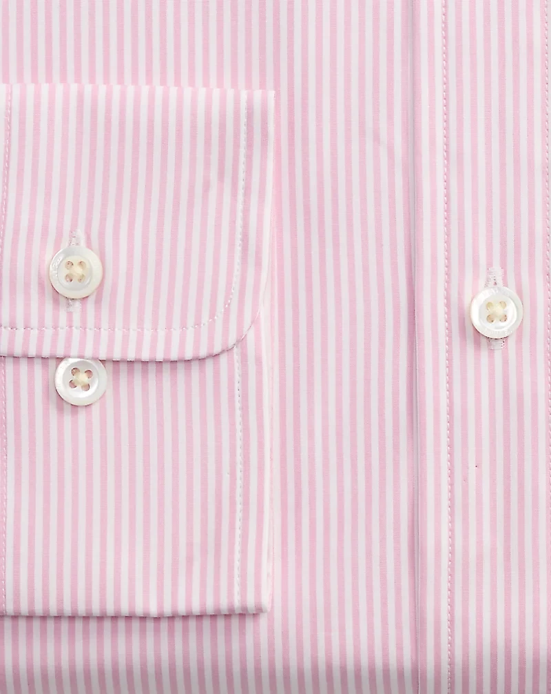 Custom Fit Striped Poplin Shirt