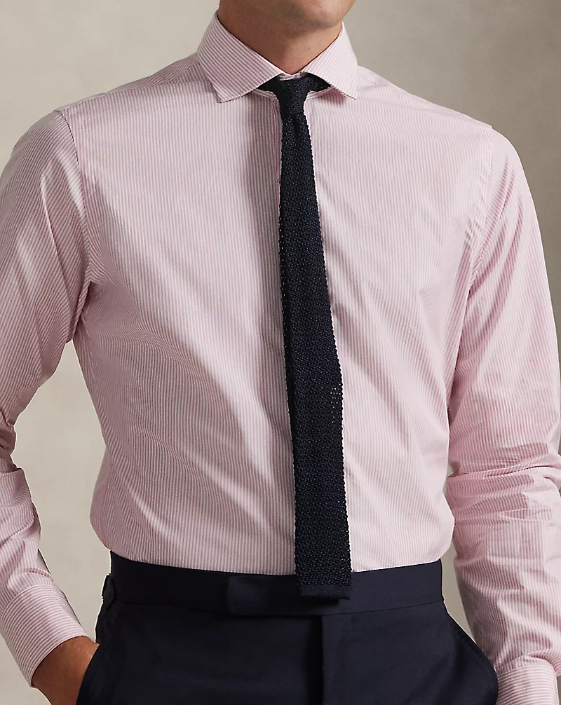 Custom Fit Striped Poplin Shirt