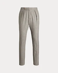 Pleated Wool Flannel Trouser