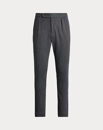 Pinstripe Knit Suit Trouser