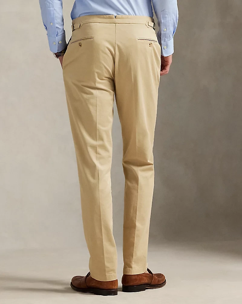 Garment-Dyed Stretch Chino Suit Trouser