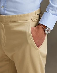 Garment-Dyed Stretch Chino Suit Trouser