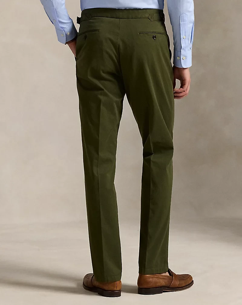 Garment-Dyed Stretch Chino Suit Trouser