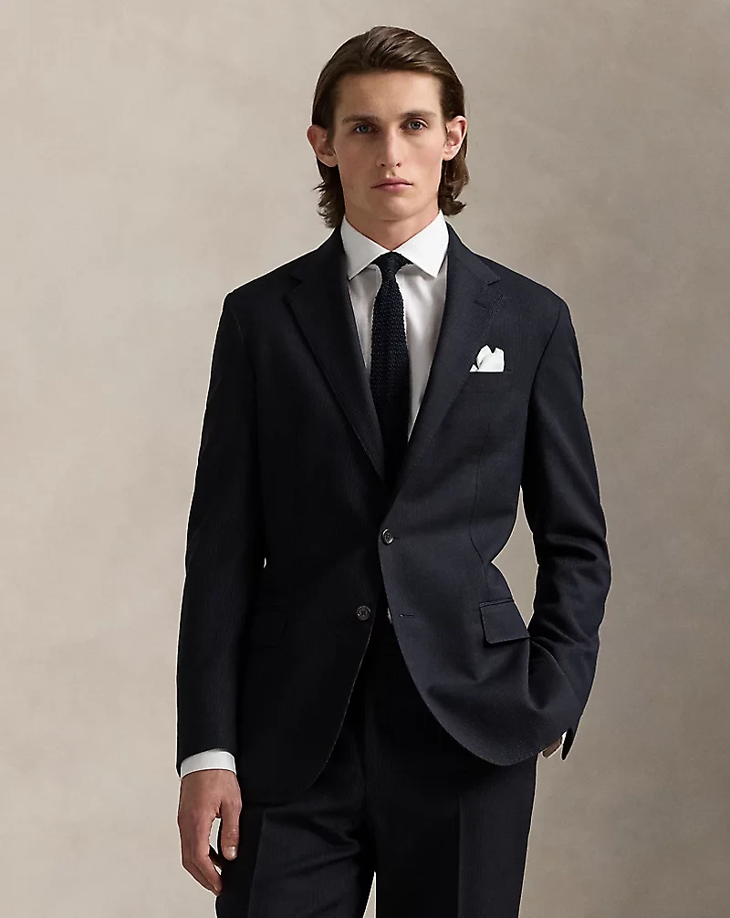 Polo Tailored Pinstripe Wool-Cotton Suit