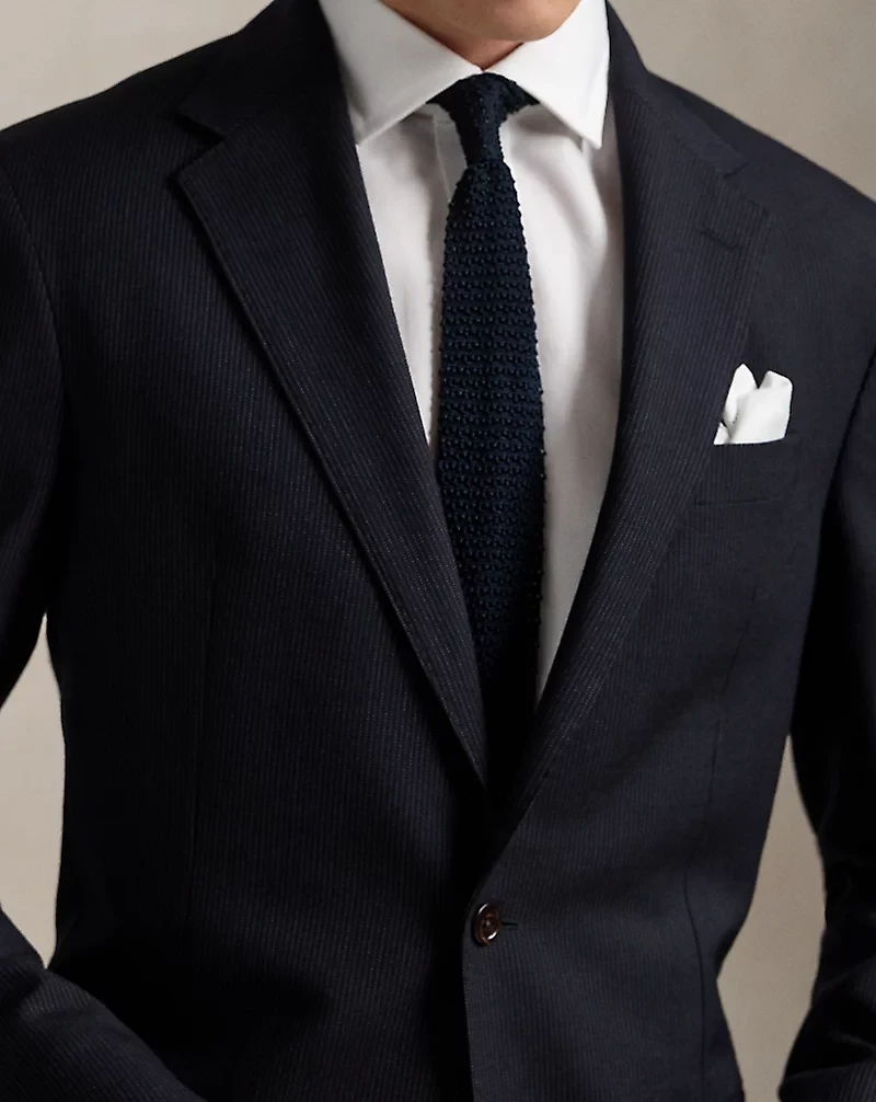 Polo Tailored Pinstripe Wool-Cotton Suit