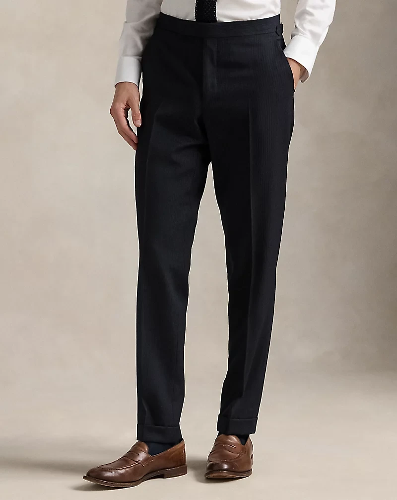 Polo Tailored Pinstripe Wool-Cotton Suit
