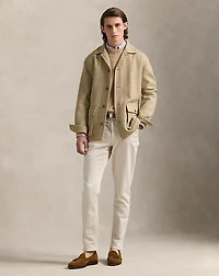 Tailored Silk Herringbone Jacket