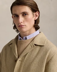 Tailored Silk Herringbone Jacket
